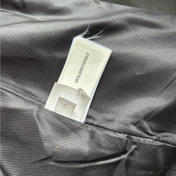 Zara Black Wrap Blazer with Gold Accent Buckle - Picture 5 of 6